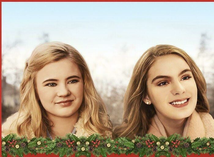 From A Christmas Movie Poster. So Heavily Edited That It Doesn’t Even Look Like The Actresses