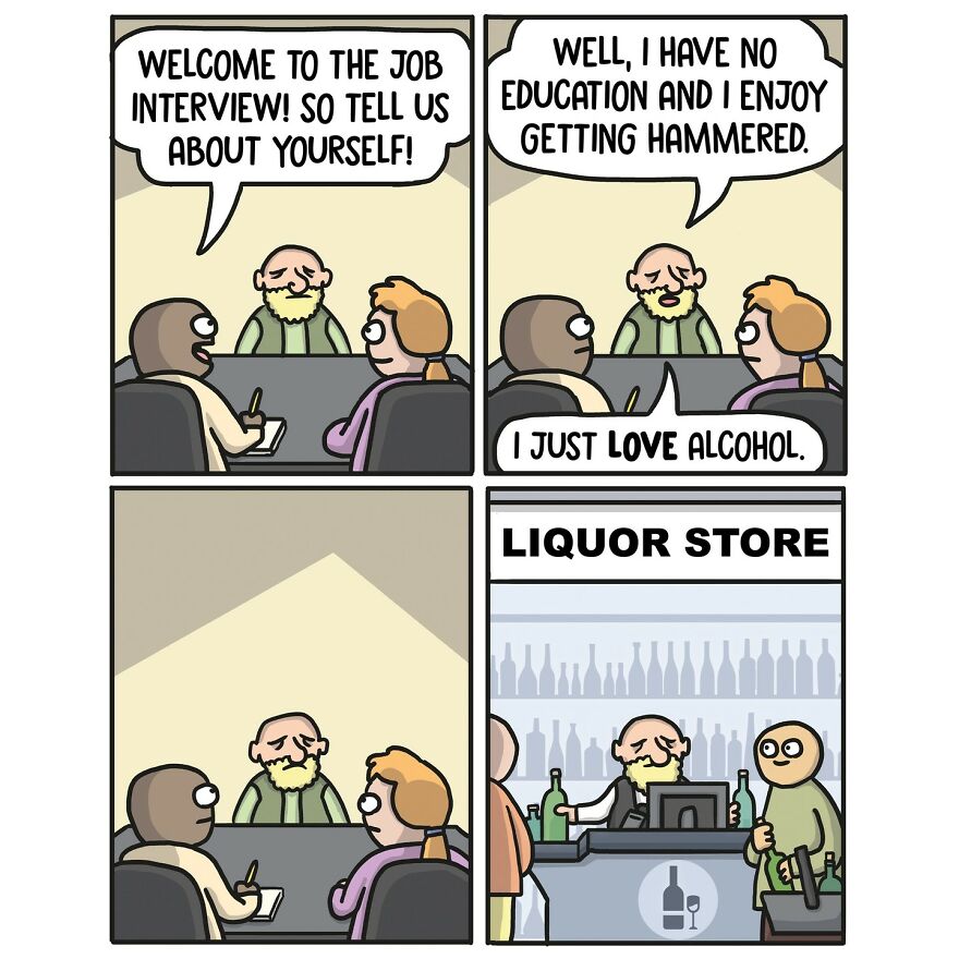 Meet Artist’s Dark-Humored Comics With Unexpected Twists