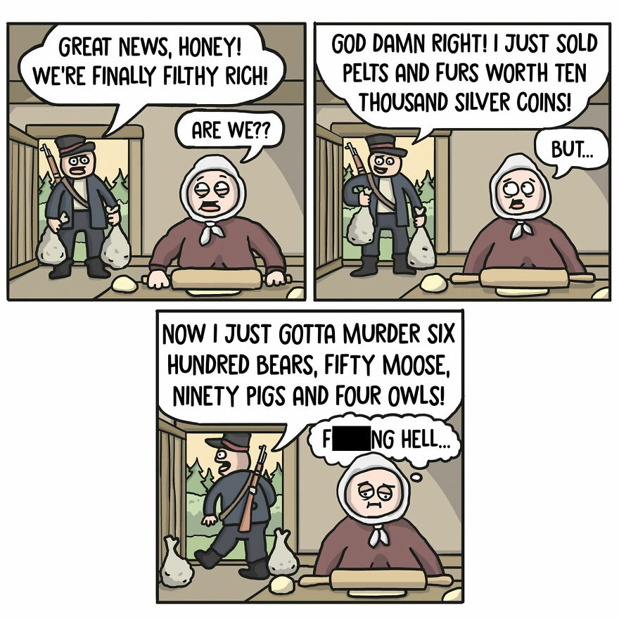 Meet Artist’s Dark-Humored Comics With Unexpected Twists