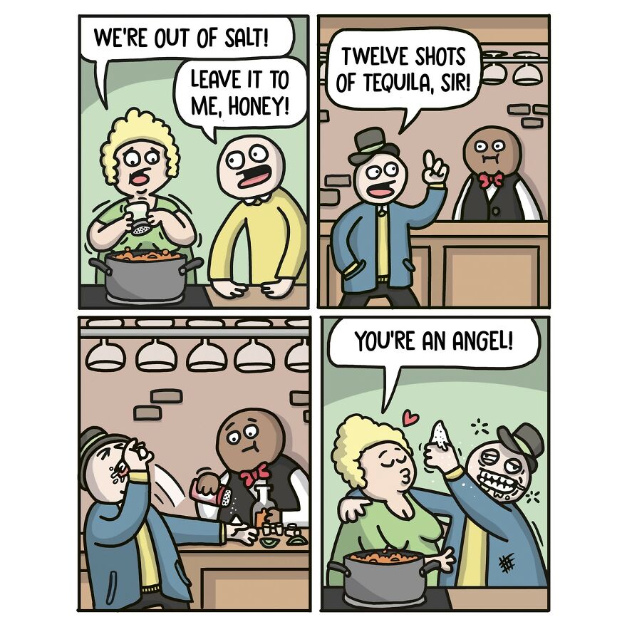 Meet Artist’s Dark-Humored Comics With Unexpected Twists