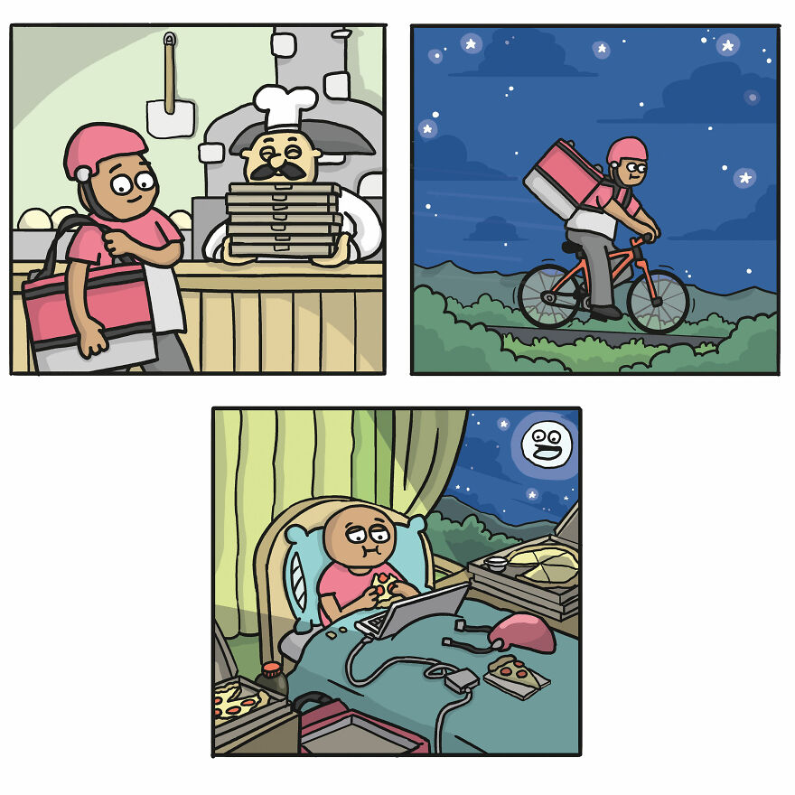 Meet Artist’s Dark-Humored Comics With Unexpected Twists