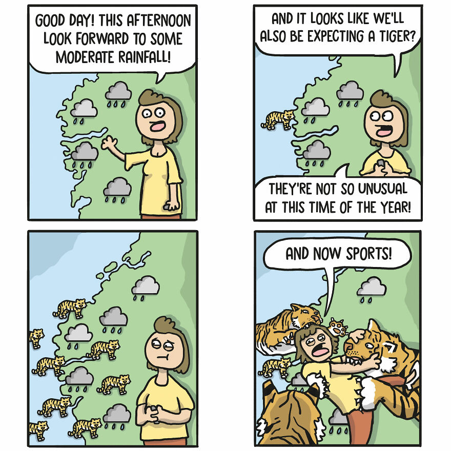 Meet Artist’s Dark-Humored Comics With Unexpected Twists