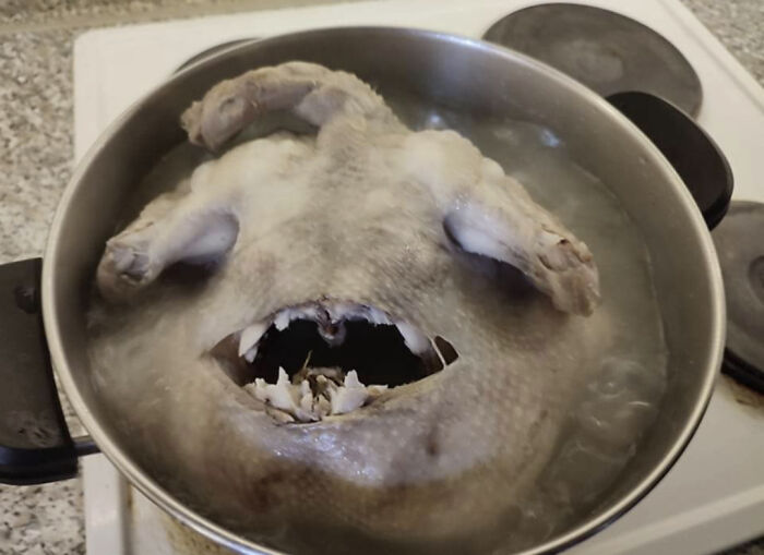 This "Turkey" Being Cooked