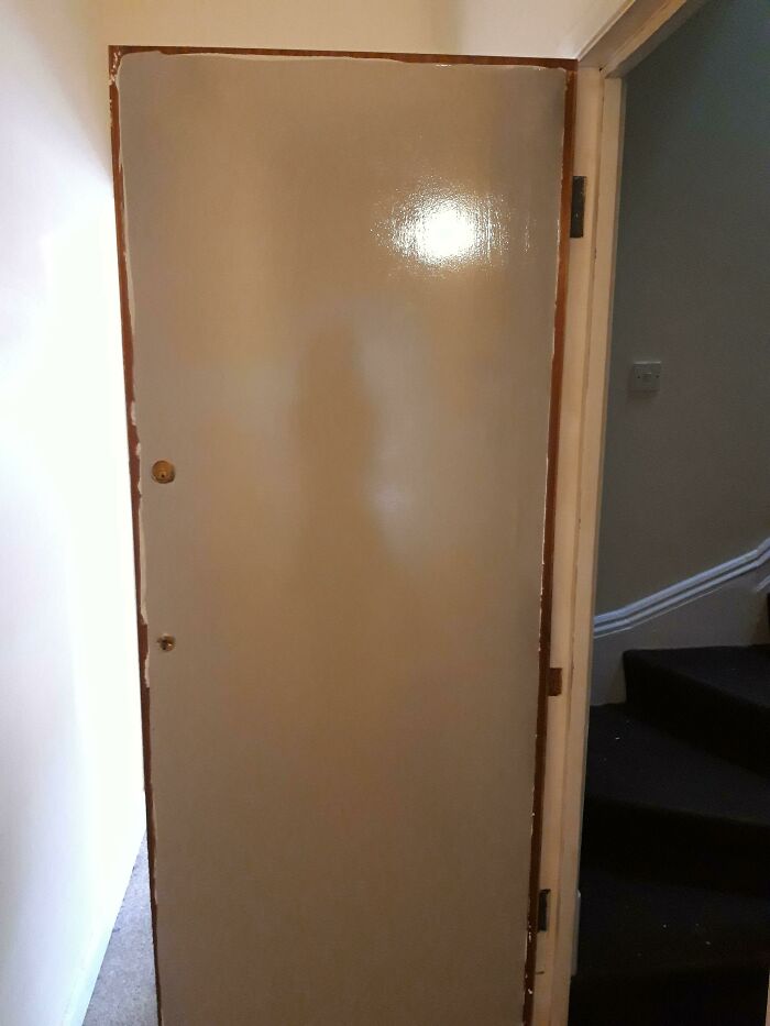 "I'll Have The Landlords' Special, Please". Guess Who Tried To Ninja Paint Our Door Without Telling Us First