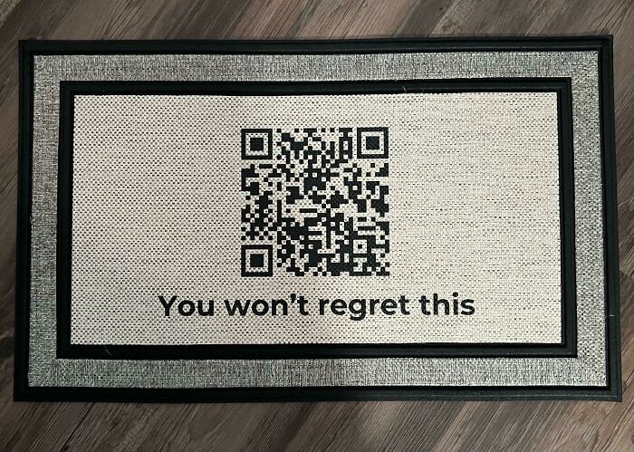 Rug with barcode