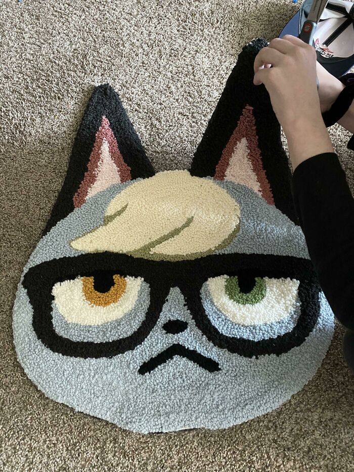 Cool Raymond cat rug