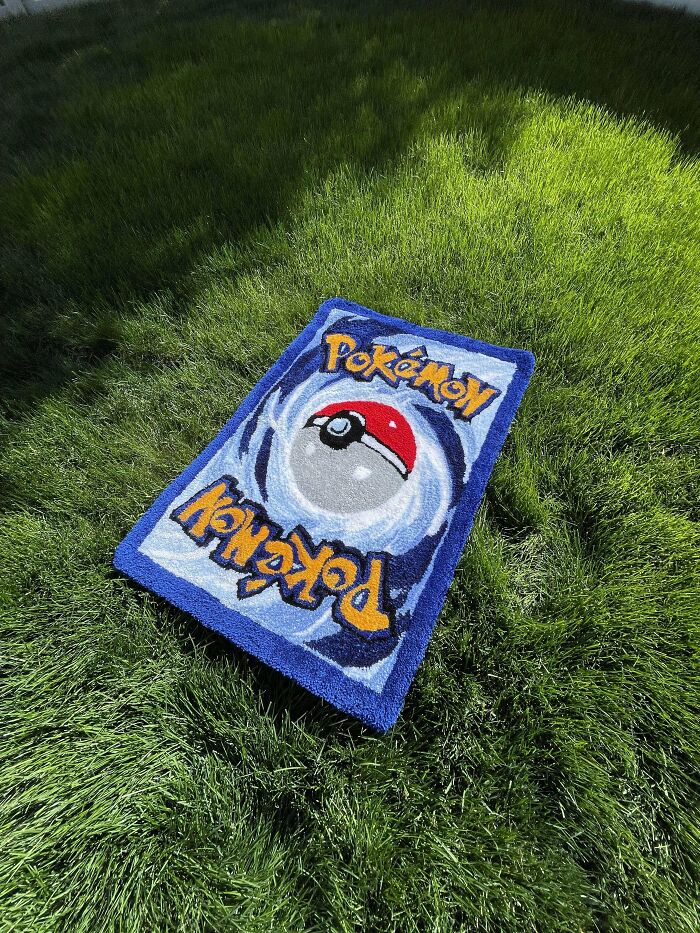 Pokemon card rug