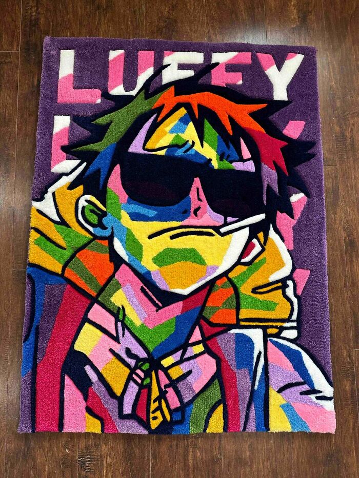 Luffy colorful rug