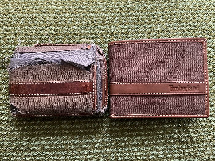 Same Wallet: 6 Years Of Daily Use vs. Brand New Replacement