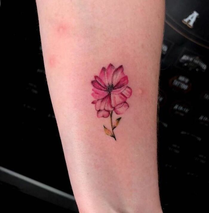 3d Flower Temporary Tattoos Women Neck Arm Black - Temu