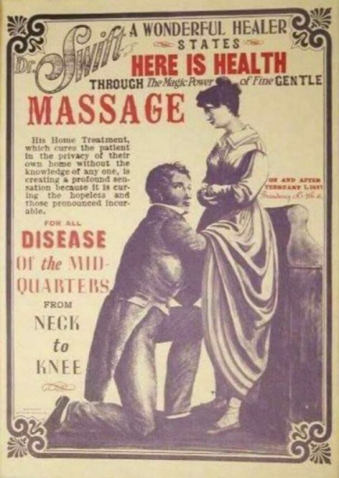 Ladies, Dr. Swift Is Here To Massage Away Your Troubles From Neck To Knee (1850s)