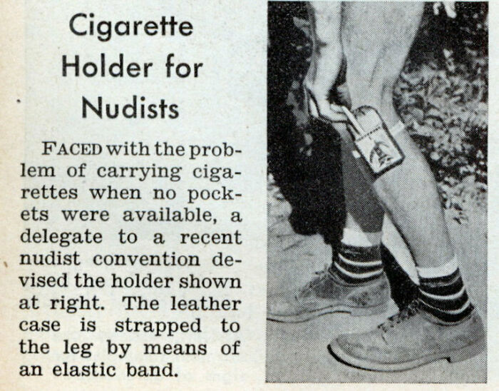 Cigarette Holder For Nudists, 1938