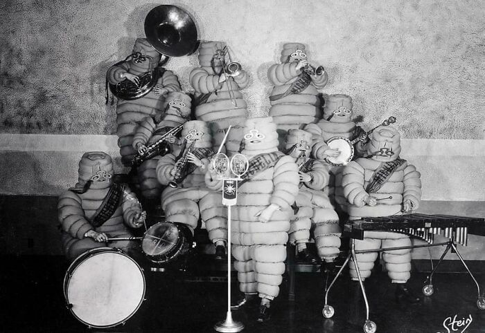 The “Michelin Band” Performs At The Inauguration Of The Michelin Hour Radio Show, April 17, 1928
