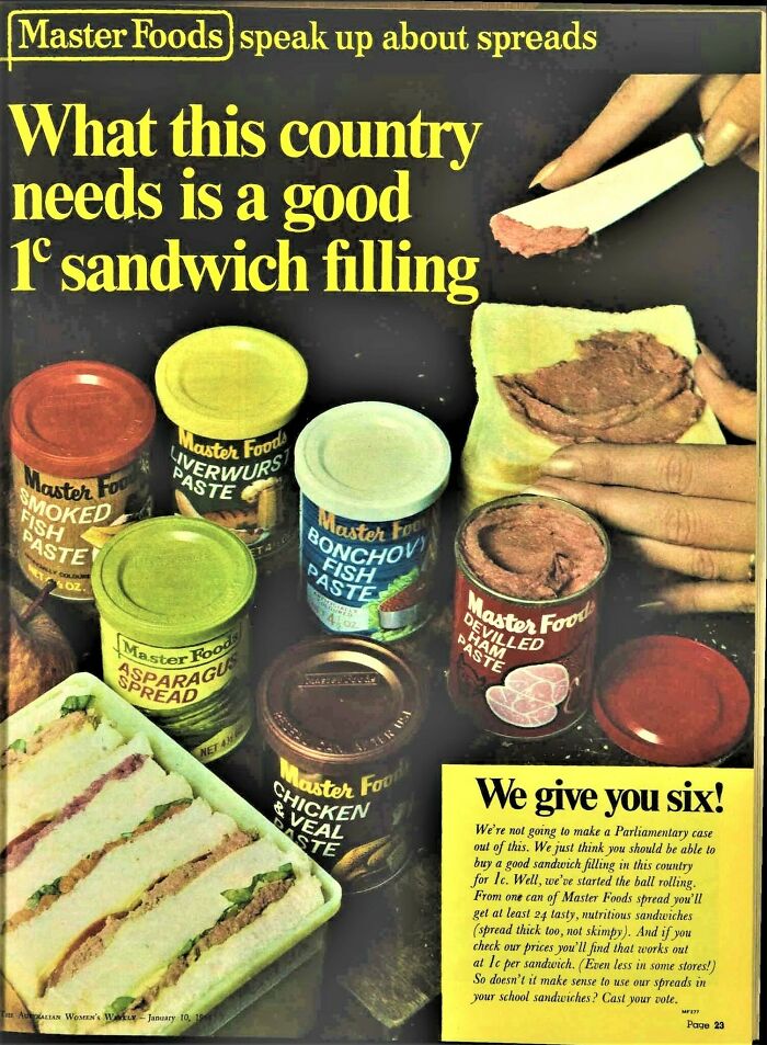 Master Foods, Australia, 1968