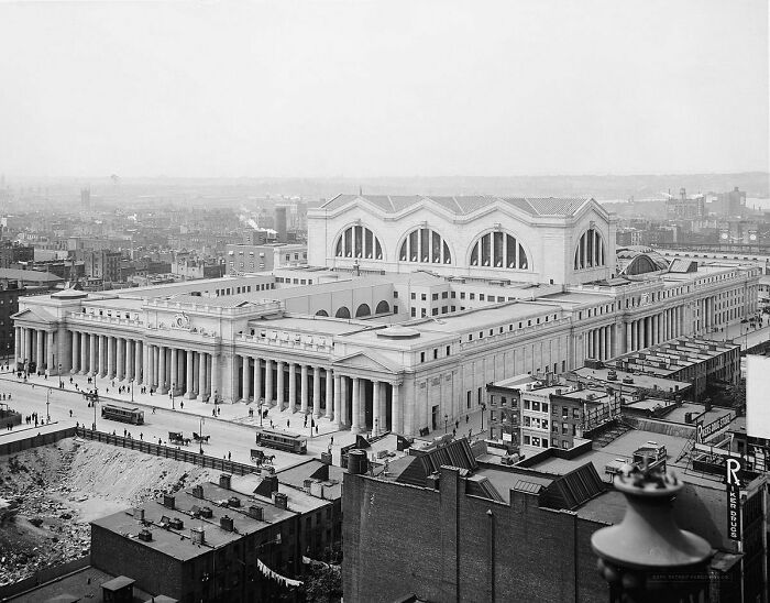 Estación de Pensilvania, Nueva York, hacia 1910