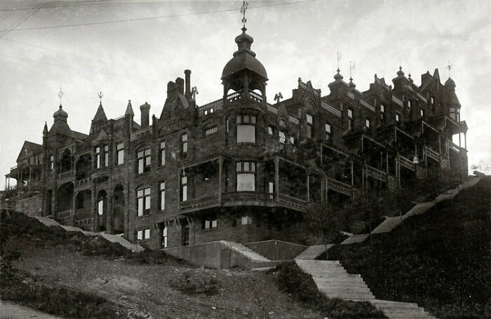 Park Terrace, Duluth, Minnesota. Construido en 1890 y demolido en 1936