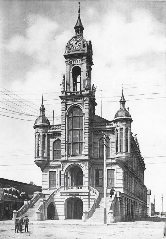 City Hall Of Galveston, Texas. Built In 1888 And Demolished In 1966