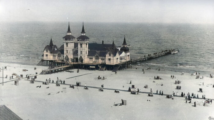 Świnoujście/Swinemünde Pier, Poland (Formerly Germany). The Place Existed Between 1890s And 1920s