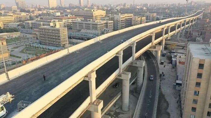 In Cairo City Planners Passed The Level Of Adding More Lanes, Now They Add More Bridges. To The Resident's Surprise, Building Height Limit Codes Don't Apply To Bridges