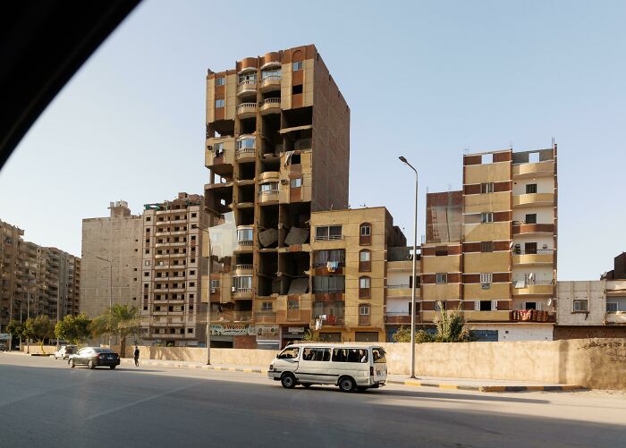 Partially Collapsed Building, Still Occupied (Cairo Area, Egypt)