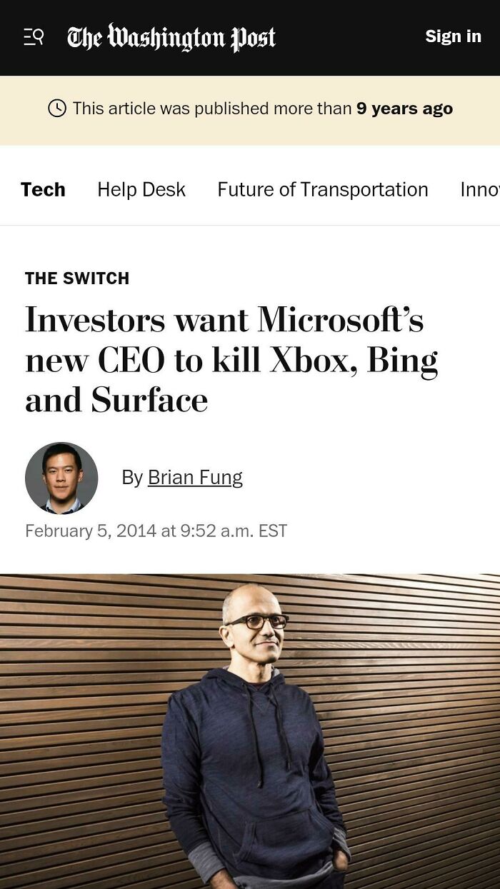 Investors Wanted Microsoft CEO To Kill Bing