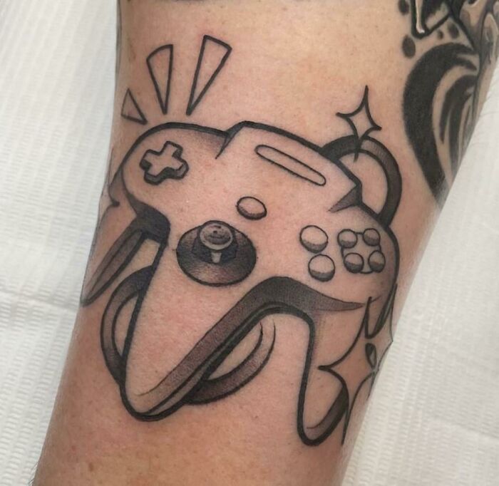 Nintendo 64 Controller tattoo