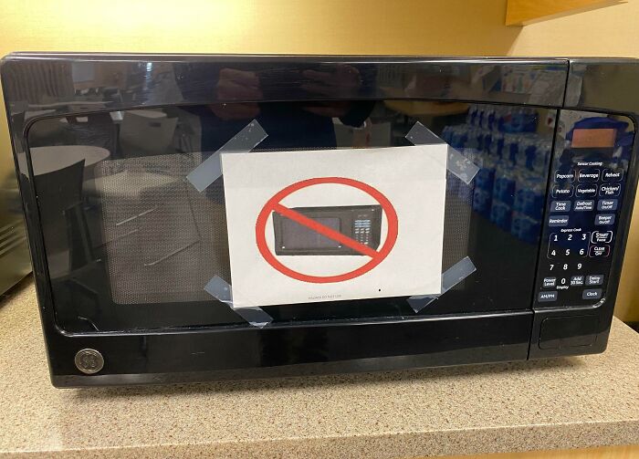 This Sign Popped Up On A Microwave At Work. Not Sure How To Interpret