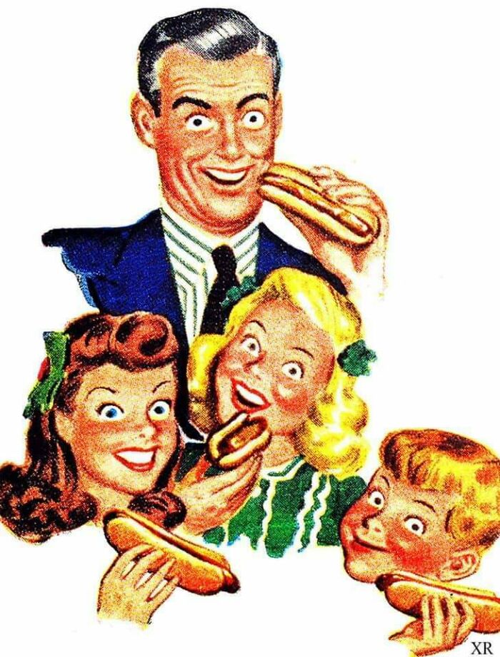 Really, Really Excited About Hot Dogs (1950s)