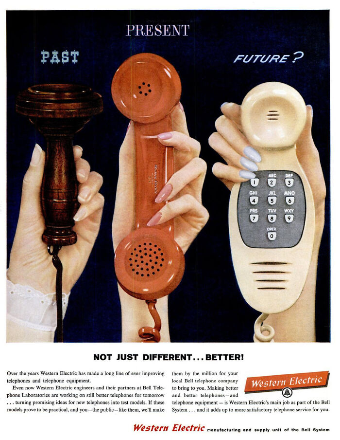 Pasado, presente y ¿futuro? de los teléfonos, Western Electric, 1959