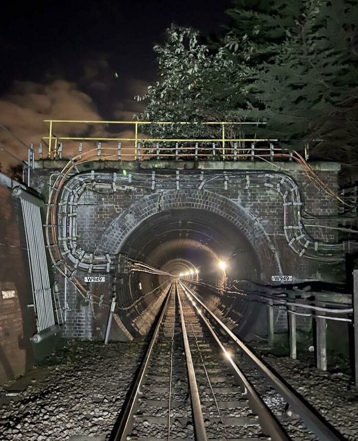 The Entrance To What Once Was The Longest Railway Tunnel In The World. Northern Line, London Underground