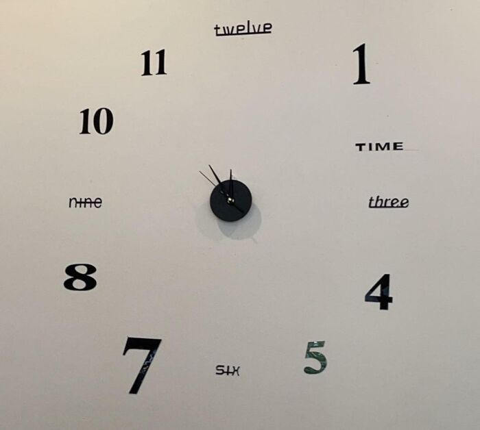 This Wall-Mounted "Clock" At A Local Restaurant