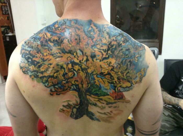 Van Gogh Mulberry Tree Tattoo