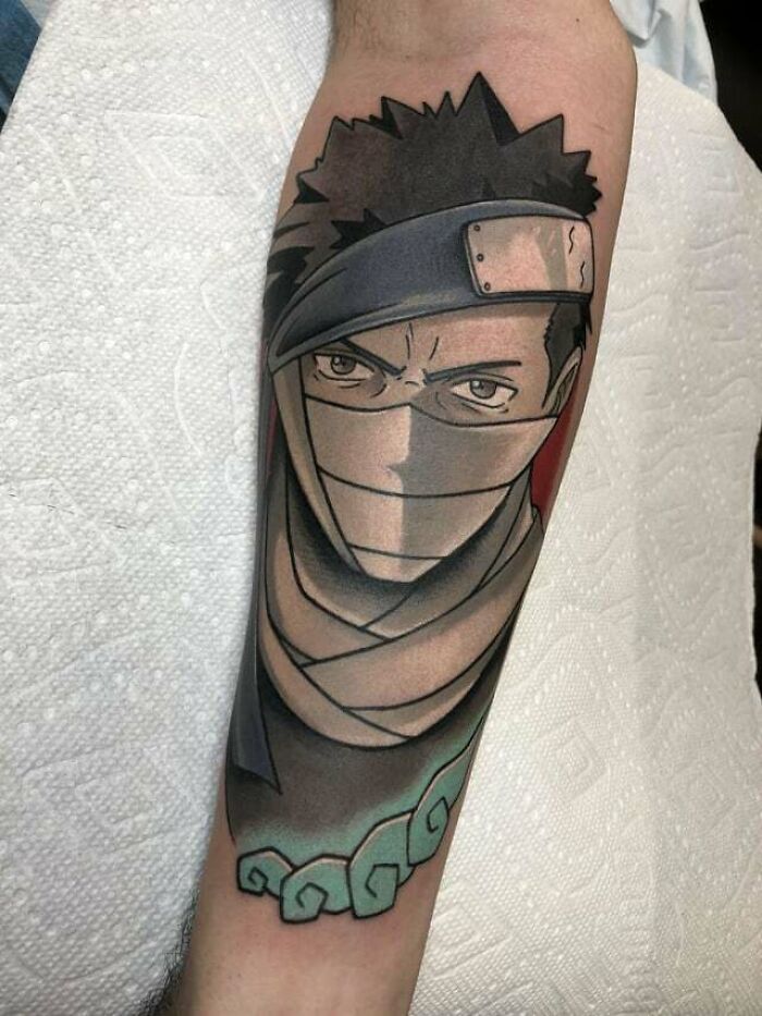 Zabuza Momochi with mask Tattoo From Naruto
