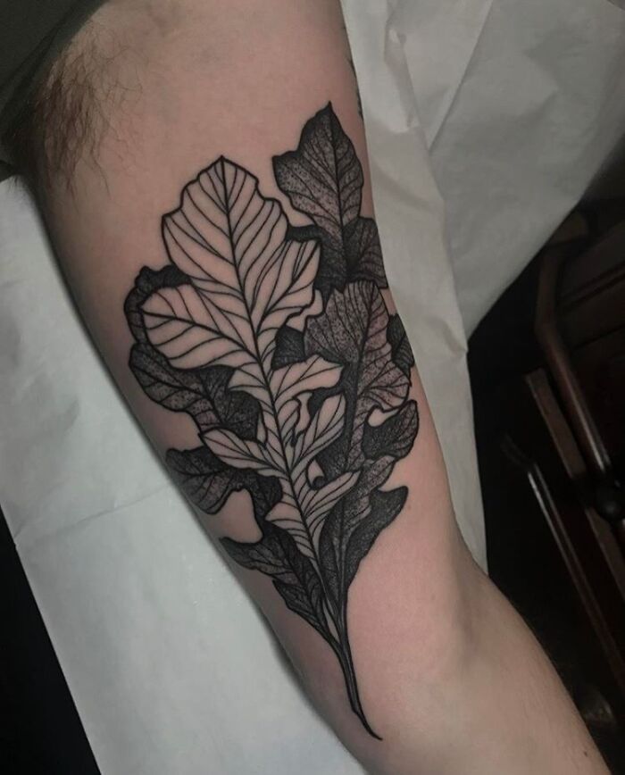 Oak Leaves Tattoo