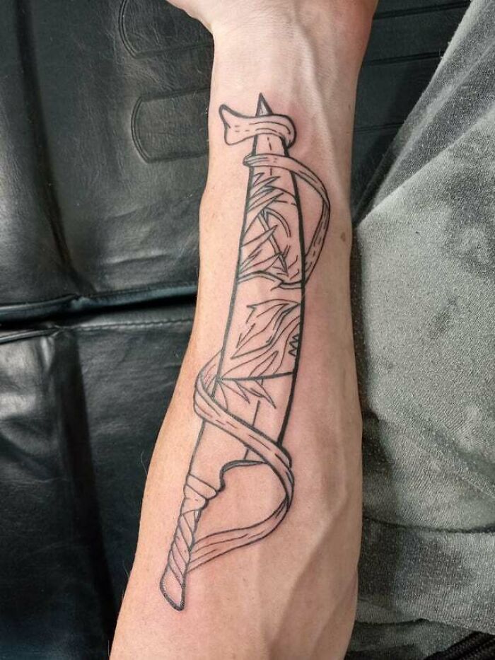Bleach Ichigo sword arm Tattoo