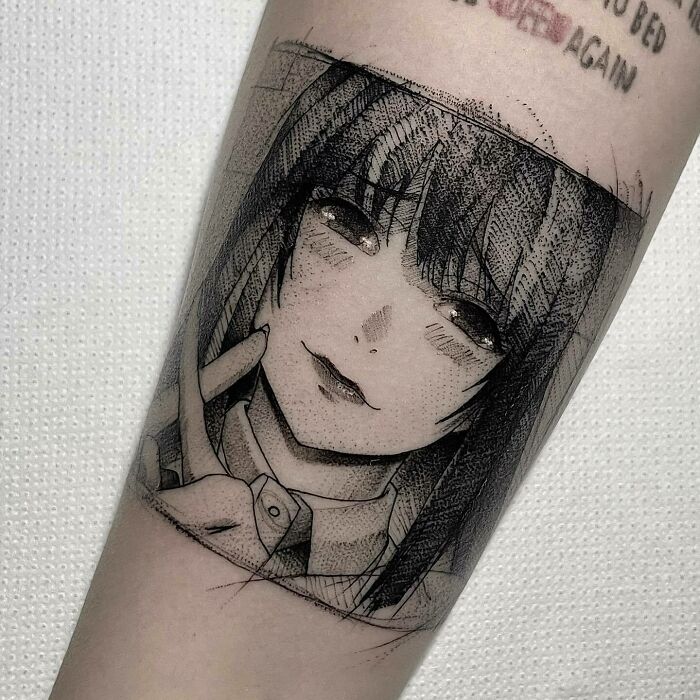 Jabami Yumeko smiling Tattoo