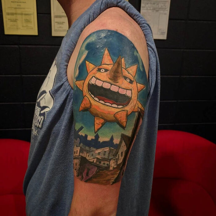 Color Soul Eater arm Tattoo Piece