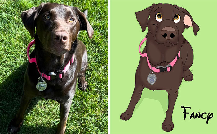 People Send Pictures Of Their Pets To This Artist To Get Them ‘Disneyfied’ (New Pics)