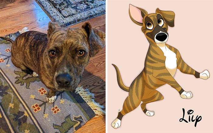 People Send Pictures Of Their Pets To This Artist To Get Them ‘Disneyfied’ (New Pics)