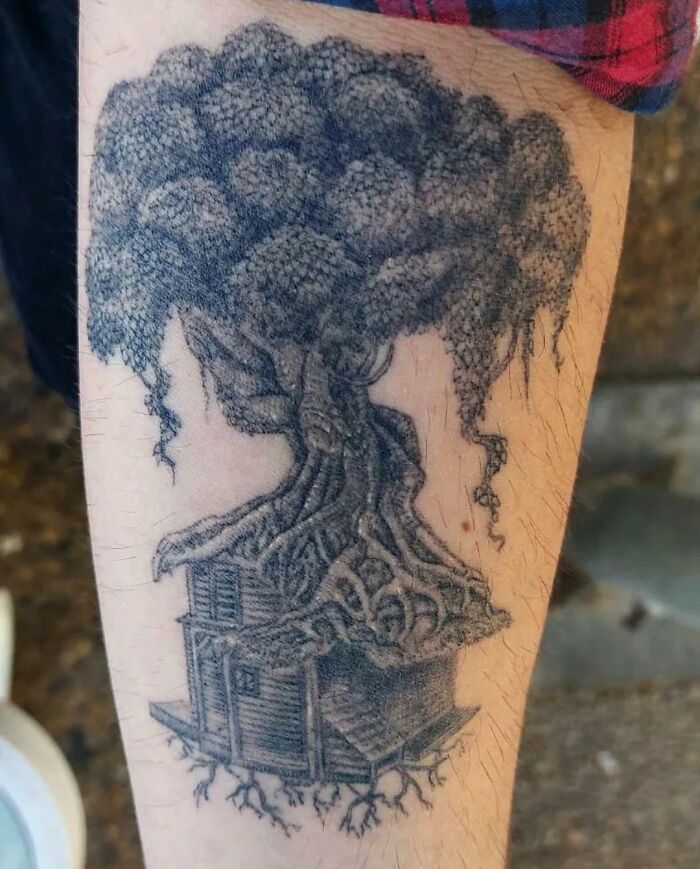 Tree Tattoo Inspired By House Of Leaves