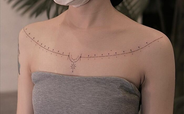 Shoulder To Shoulder Outline tattoo