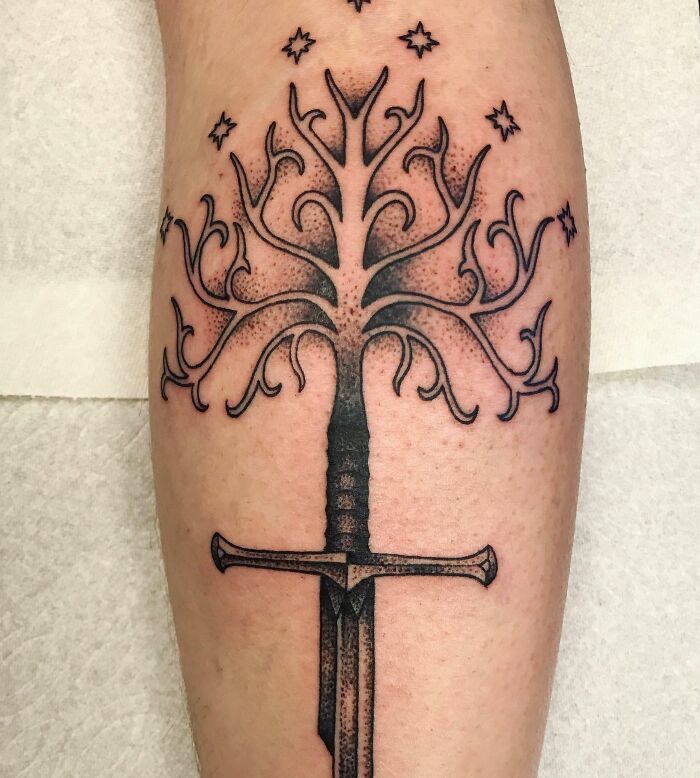 White Tree Of Gondor Tattoo