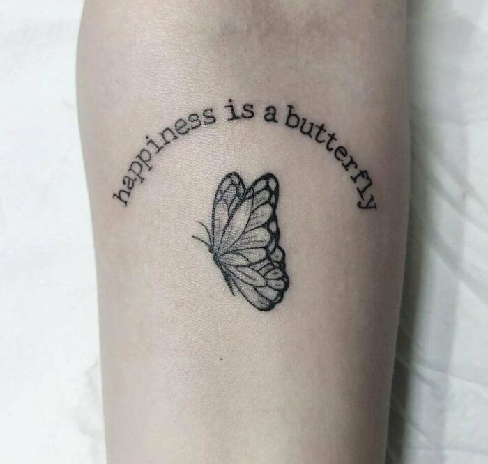 Lana Del Rey Song Inspired butterfly arm Tattoo