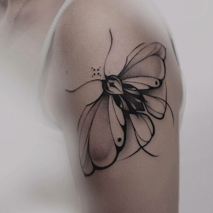 abstract Butterfly moth arm Tattoo