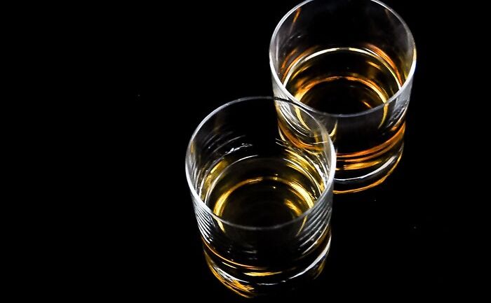 two glasses of whiskey