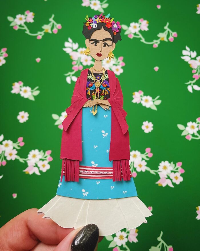 I've Been Making Frida Kahlo Out Of Paper Since 2015, And Here Is My Artistic Progression I've Been Making Frida Kahlo Out Of Paper Since 2015, And Here Is My Artistic Progression