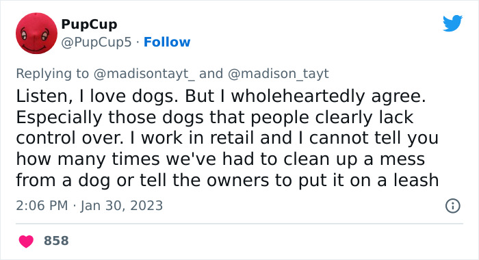 “I’m Sorry, But Unless It’s A Trained Service Dog, Your Dog Simply Does Not Need To Come With You On All Your Errands”: Woman’s Thread About Dogs Goes Viral On Twitter “I’m Sorry, But Unless It’s A Trained Service Dog, Your Dog Simply Does Not Need To Come With You On All Your Errands”: Woman’s Thread About Dogs Goes Viral On Twitter