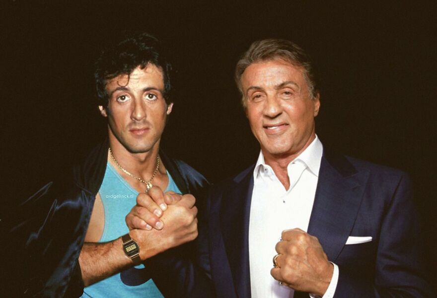 Sylvester Stallone And Rocky Balboa