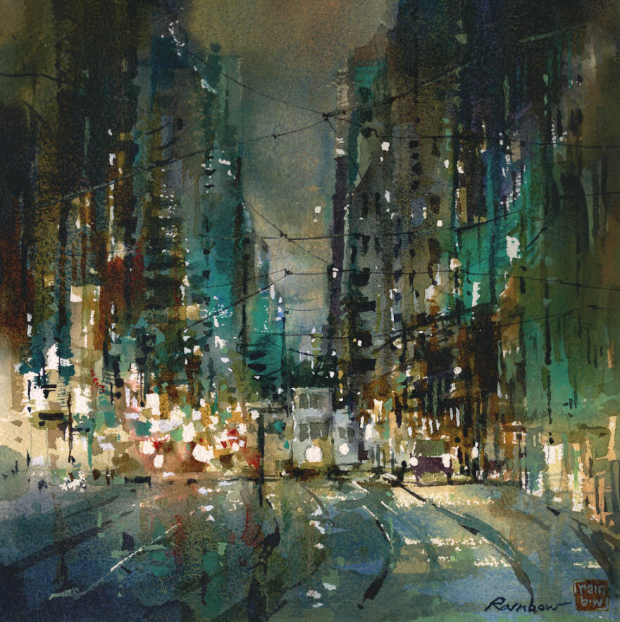 I Am A Watercolor Artist Who Created 5 Cityscapes, Here Is My Painting Process I Am A Watercolor Artist Who Created 5 Cityscapes, Here Is My Painting Process