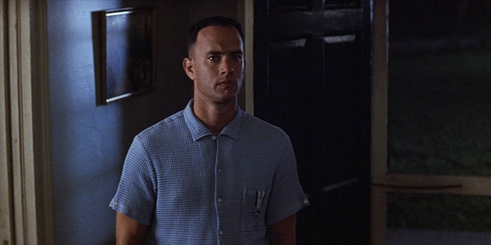 Forrest Gump staying in the room